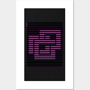 Glitch Logo Posters and Art